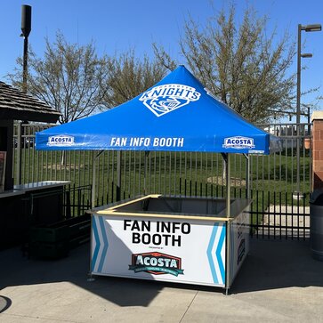 Charlotte Knights Baseball team fan info booth pavilion. 