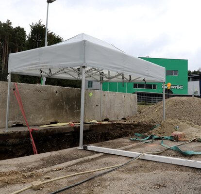 Gazebo bianco 3x2 m per edilizia e costruzioni