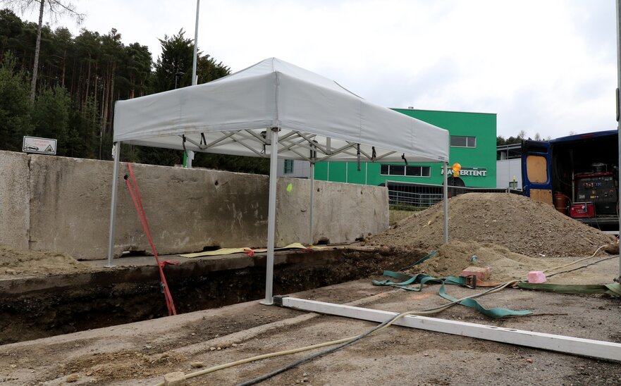 Gazebo bianco 3x2 m per edilizia e costruzioni