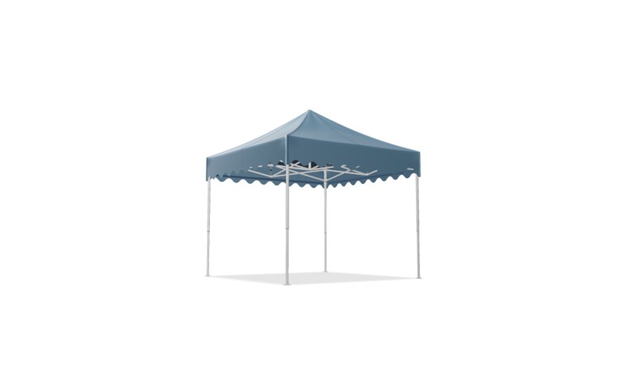 Gazebo 3x3 m with a scalloped valance