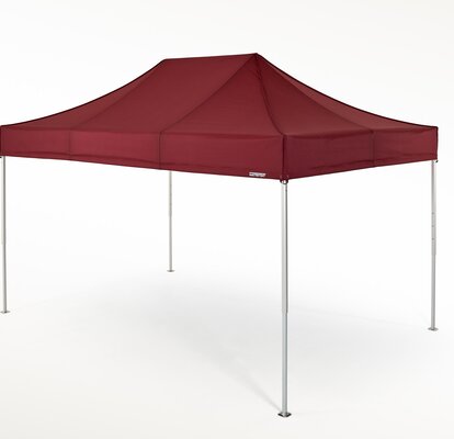 Roter Faltpavillon 4,5x3 m der Serie 2 von Mastertent.