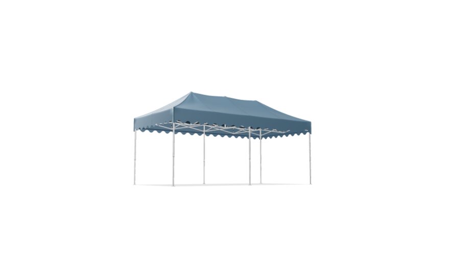 Gazebo 6x3 m with blue roof from MASTERTENT 