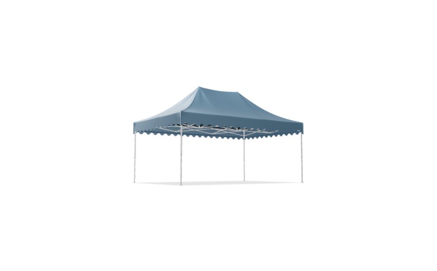 Gazebo 8x4 m with scalloped valance