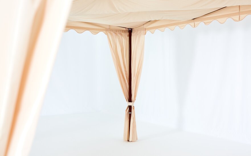 Gazebo pieghevole ecru con cielo - Kit Royal.