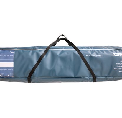 blaue mastertent Seitenwandtasche aus robustem PVC mit Seitenfenster und Tragegurten